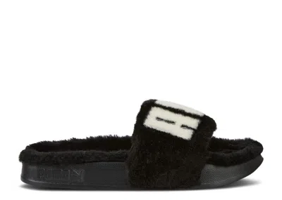 Puma Wmns Leadcat 2.0 Fuzz Slide 'black White'