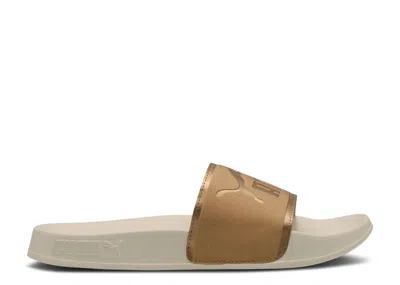 Puma Wmns Leadcat 2.0 Slide 'aqua Metallics - Alpine Snow Gold'