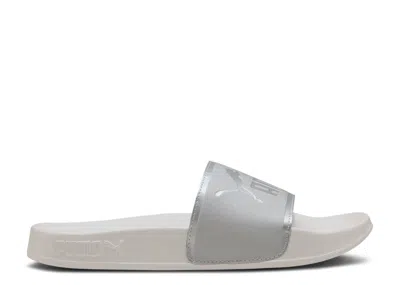 Puma Wmns Leadcat 2.0 Slide 'aqua Metallics - Feather Grey Silver' In Gray