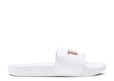 Puma Wmns Leadcat Ftr Slide 'metallic Logo' In White