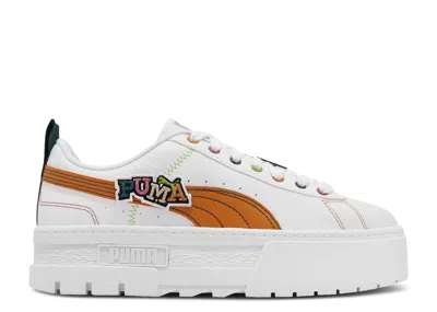 Puma Wmns Mayze Pierced 'white Orange Brick'