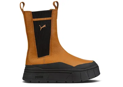 Puma Wmns Mayze Stack Chelsea Boot 'desert Tan' In Brown