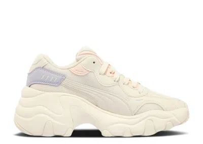 Puma Wmns Pulsar Wedge Mesh 'frosted Ivory Rosebay' In White