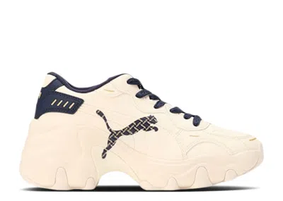 Puma Wmns Pulsar Wedge Monogram 'pristine Navy' In White