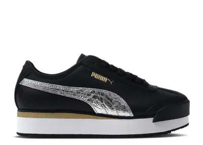 Puma Wmns Roma Amor Metallic 'black Metallic Silver'
