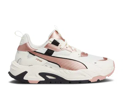 Puma Wmns Rs-trck 'metallic - Frosted Ivory Rose Gold' In White