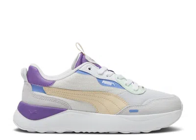 Puma Wmns Runtamed Platform 'silver Mist Ultraviolet' In Gray