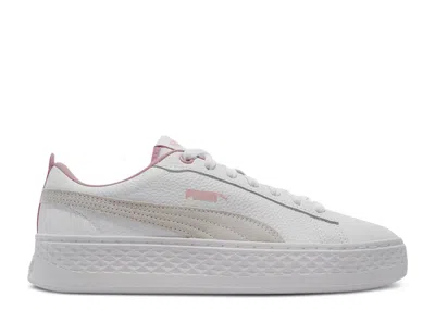 Puma Wmns Smash Platform Low 'white Pale Pink'