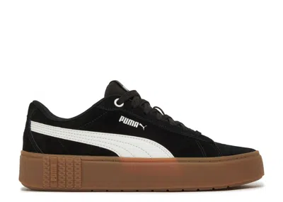 Puma Wmns Smash Platform V2 Suede 'black Gum'