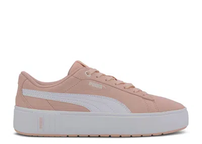Puma Wmns Smash Platform V2 Suede 'peachskin' In Pink