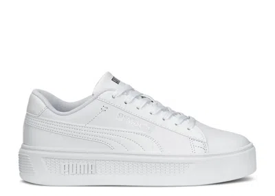 Puma Wmns Smash Platform V3 'white Silver'
