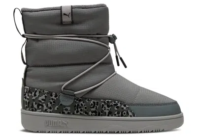 Puma Wmns Snowbae Boot 'animal Print - Mineral Grey' In Gray