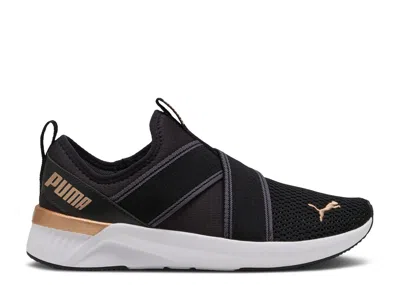 Puma Wmns Softride Harli Slip-on 'black White Gold'