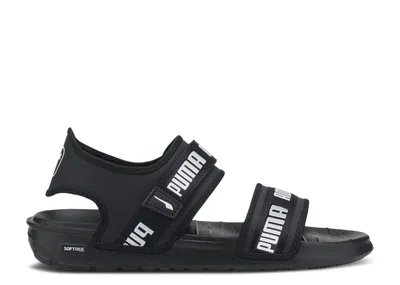 Puma Wmns Softride Slide 'wordmark - Black White'