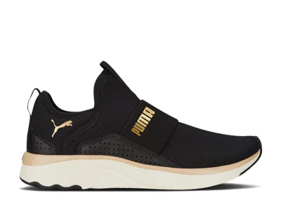 Puma Wmns Softride Sophia Slip-on 'black Gold'