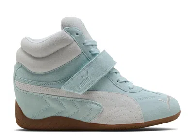 Puma Wmns Speedcat Wedge 'fresh Water Silver Mist' In Blue