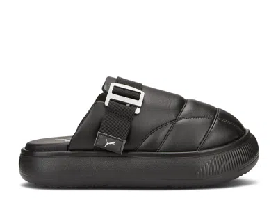 Puma Wmns Suede Mayu Leather Mule 'black Silver'