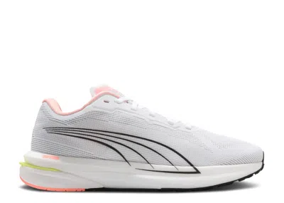 Puma Wmns Velocity Nitro 'white Elektro Peach' In Pink