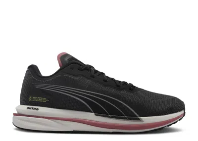 Puma Wmns Velocity Nitro Wtr 'black White Pink'