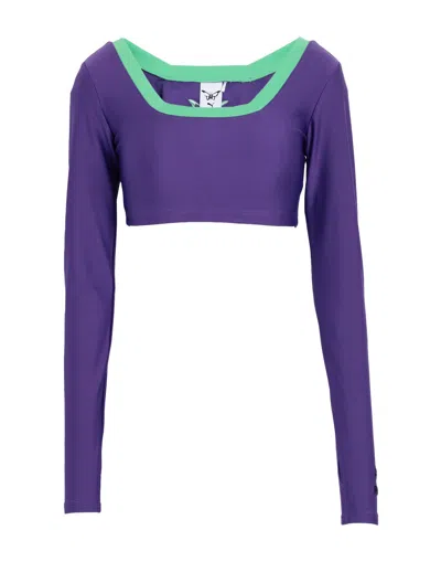 Puma T-shirts In Purple