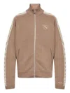 Puma X Represent Zip-up Logo-embroidered Sweatshirt In Brown