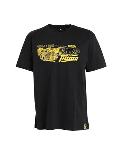 Puma X Staple Graphic Tee Man T-shirt Black Size Xl Cotton