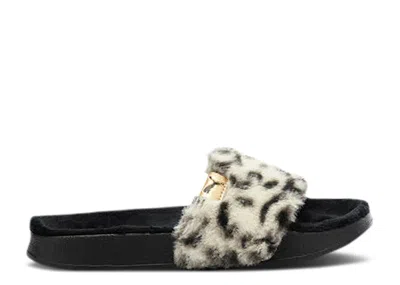 Puma Ylm X Wmns Leadcat Fluff Slide 'safari' In Black