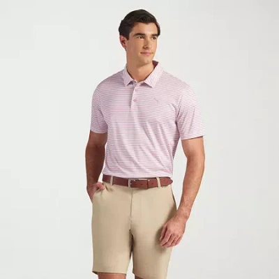 Puma Pure 3.0 Mens Short Sleeve Polo Shirt In Pink