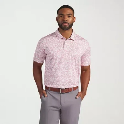 Puma Pure 3.0 Mens Short Sleeve Polo Shirt In Pink