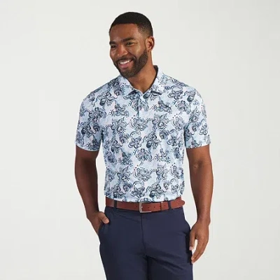 Puma Pure 3.0 Mens Short Sleeve Polo Shirt In Blue