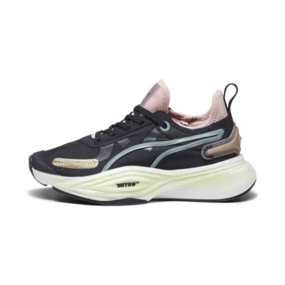 Puma Pwr Nitro™ Squared Women's Training Shoes In Black-bold Blue-future Pink