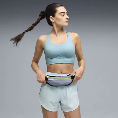 Puma Pwrbreathe Run Women's Moisture Wicking, High Impact Sports Bra In Blue