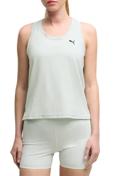 Puma Pwrmode Racerback Performance Tank In Gray