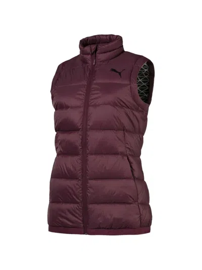 Puma Pwrwarm Packlite 600 Gilet In Burgundy