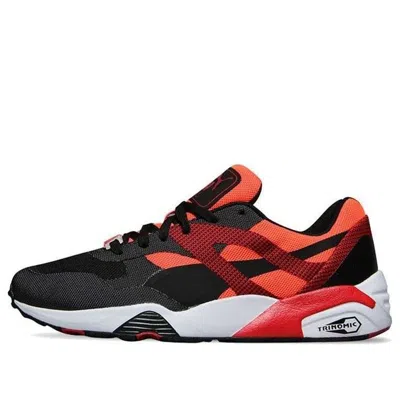 Puma R698 Progressive Lace Up Running Shoes Black/yellow