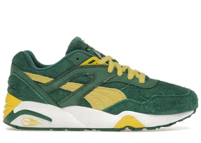 Pre-owned Puma R698 Super  Sneakers In Evergreen/sun In Multi