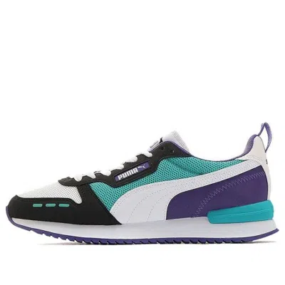 Puma R78 Blue/white/purple Low Sneakers In Green