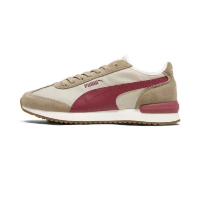 Puma R78 Wind Nylon Men's Sneakers In Desert Dust-intense Red-oak Branch-frosted Ivory
