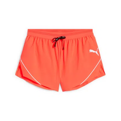 Puma Raceday Ultraweave Men's 3" Split Shorts In Orange