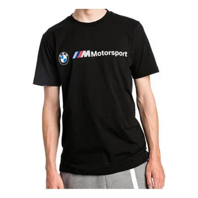 Puma X Bmw Motorsport Logo T-shirt In Black