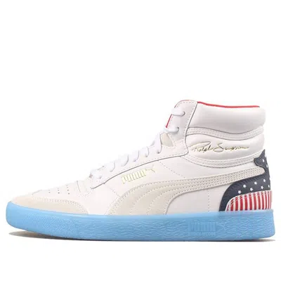 Puma Ralph Sampson Mid '4th Of July' In White