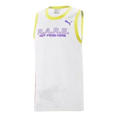 Puma Rare Crew Neck Basketball Jersey 'white'