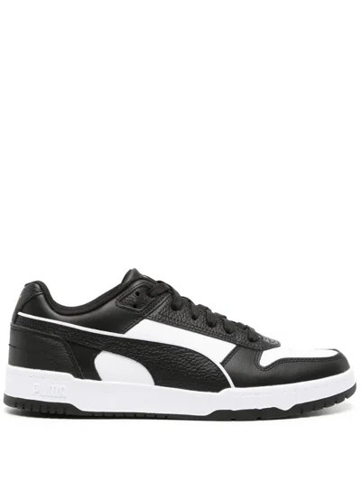 Puma Rbd Game Leather Sneakers In Black