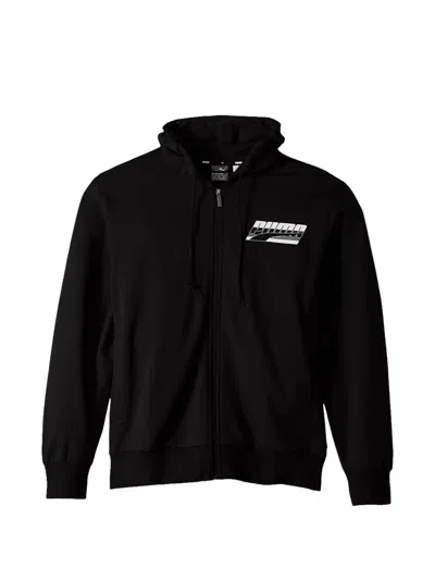 Puma Rebel Zip-up Hoodie In Black