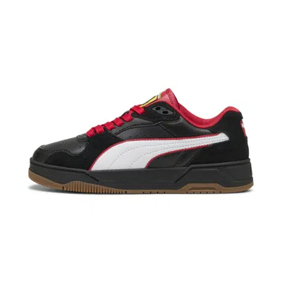 Puma Rebound Break Low Scuderia Ferrari Big Kids' Easy On Sneakers In Black