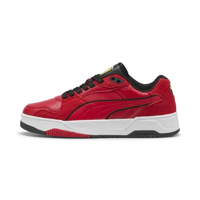 Puma Rebound Break Low Scuderia Ferrari Big Kids' Easy On Sneakers In Red