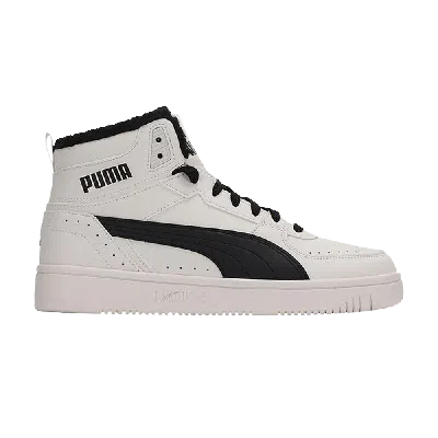 Pre-owned Puma Rebound Joy 'fur - Whisper White Black' In Cream