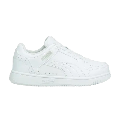 Pre-owned Puma Rebound Joy Low Little Kid 'white Grey Violet'