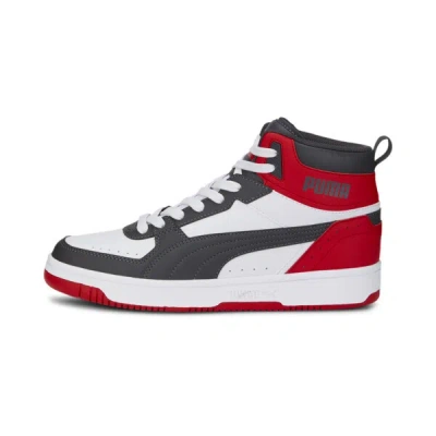 Puma Rebound Joy Men's Sneakers In White-asphalt-high Risk Red