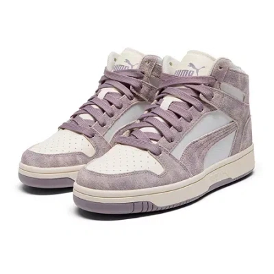 Puma Rebound Layup Berry Womens Basketball Shoes In Purple